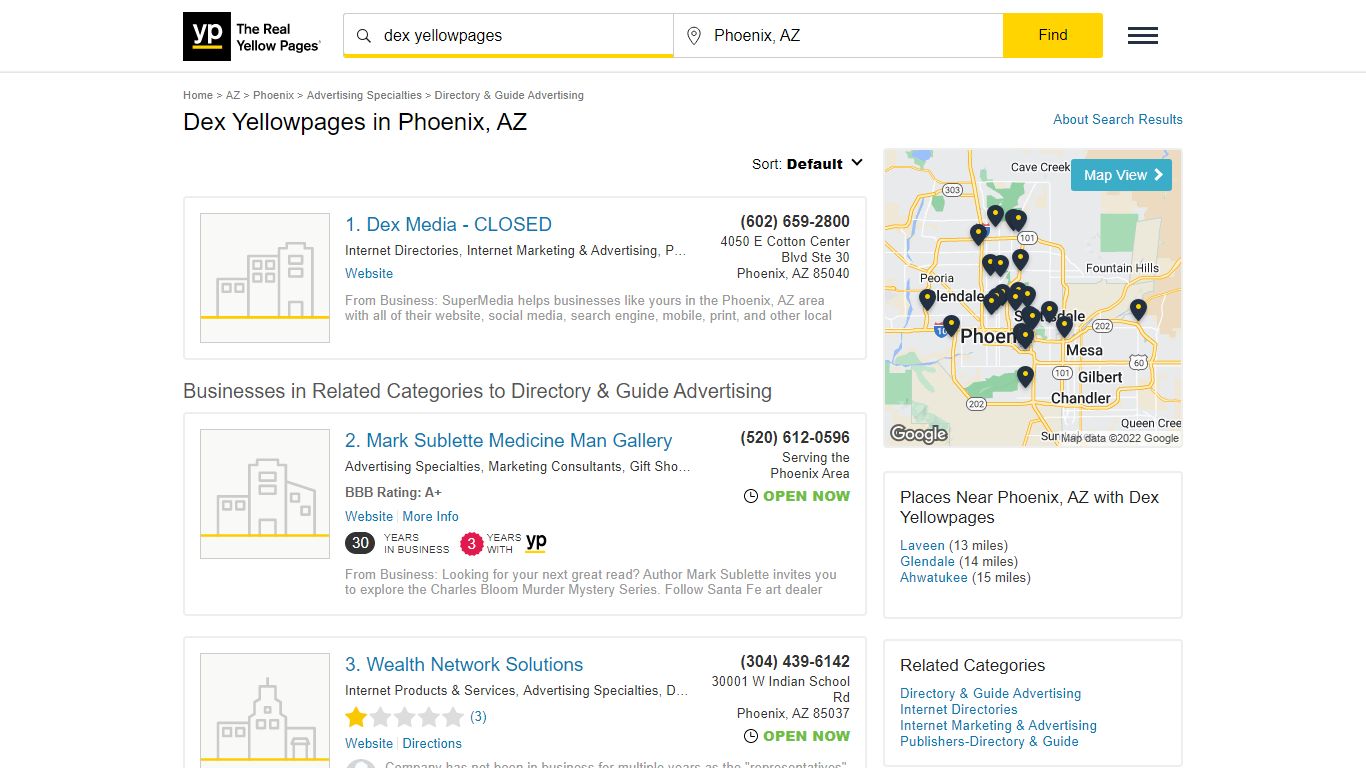 Dex Yellowpages in Phoenix, AZ with Reviews - YP.com